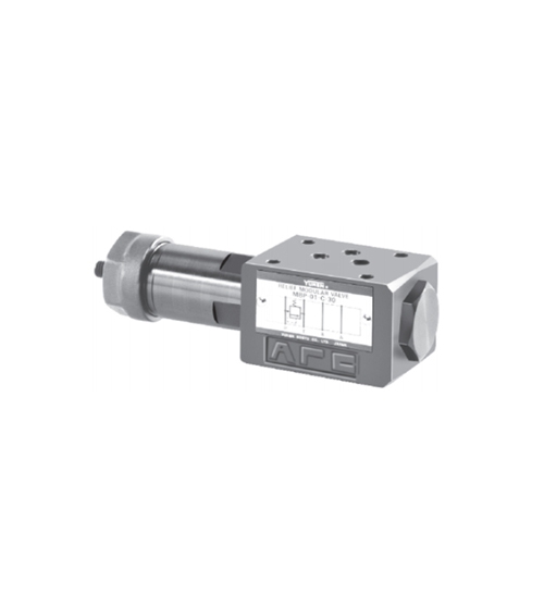 Oil research superimposed relief valve