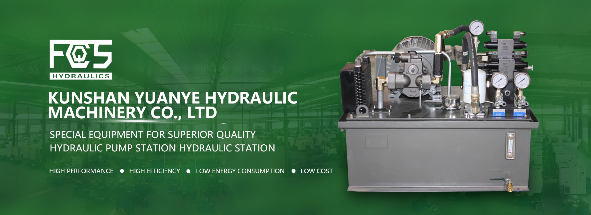 Hydraulic pumping station